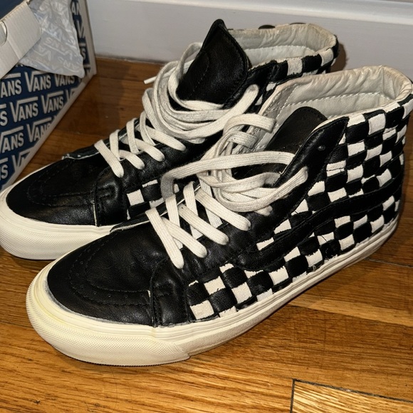 Vans VAULT OG SK8-HI LX 50th Anniversary Checkerboard Woven - Picture 3 of 9